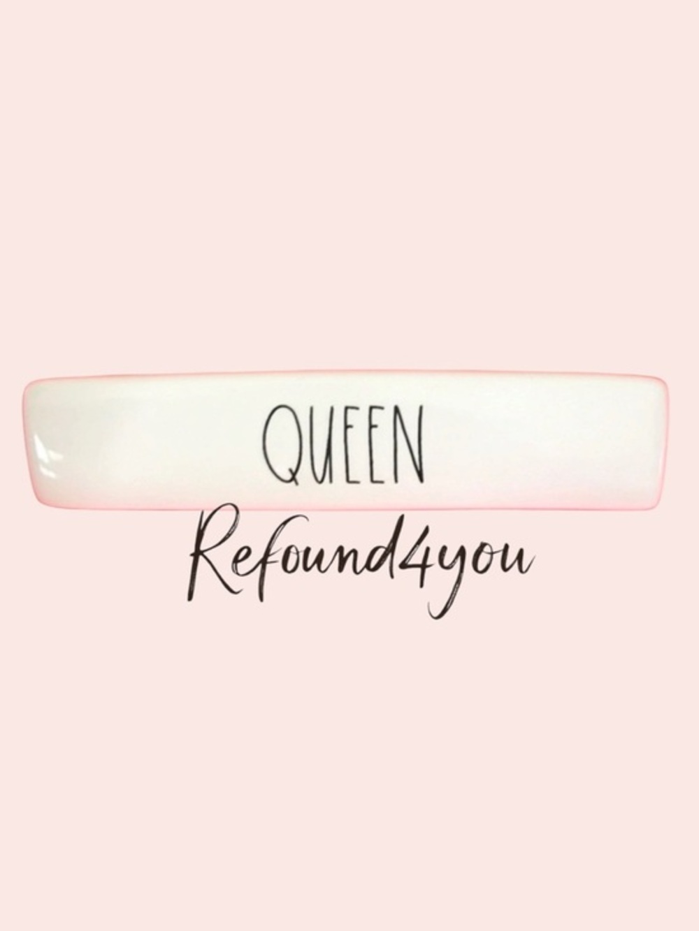 Rae Dunn, ‘Queen’, Desk Plaque. NWT